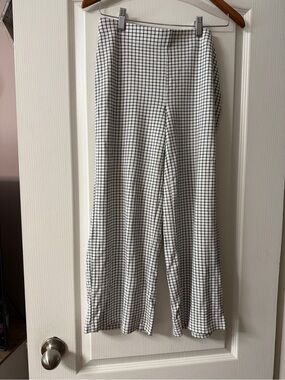 Jules & Leopold Black and White Grid Maxi Skirt